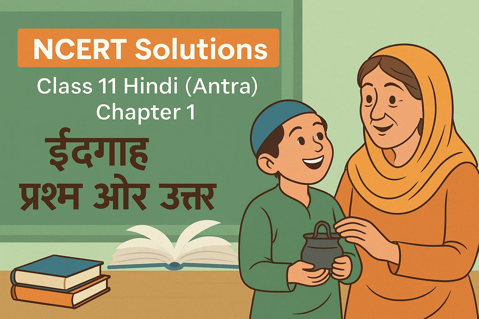 ईदगाह प्रश्न और उत्तर Class 11