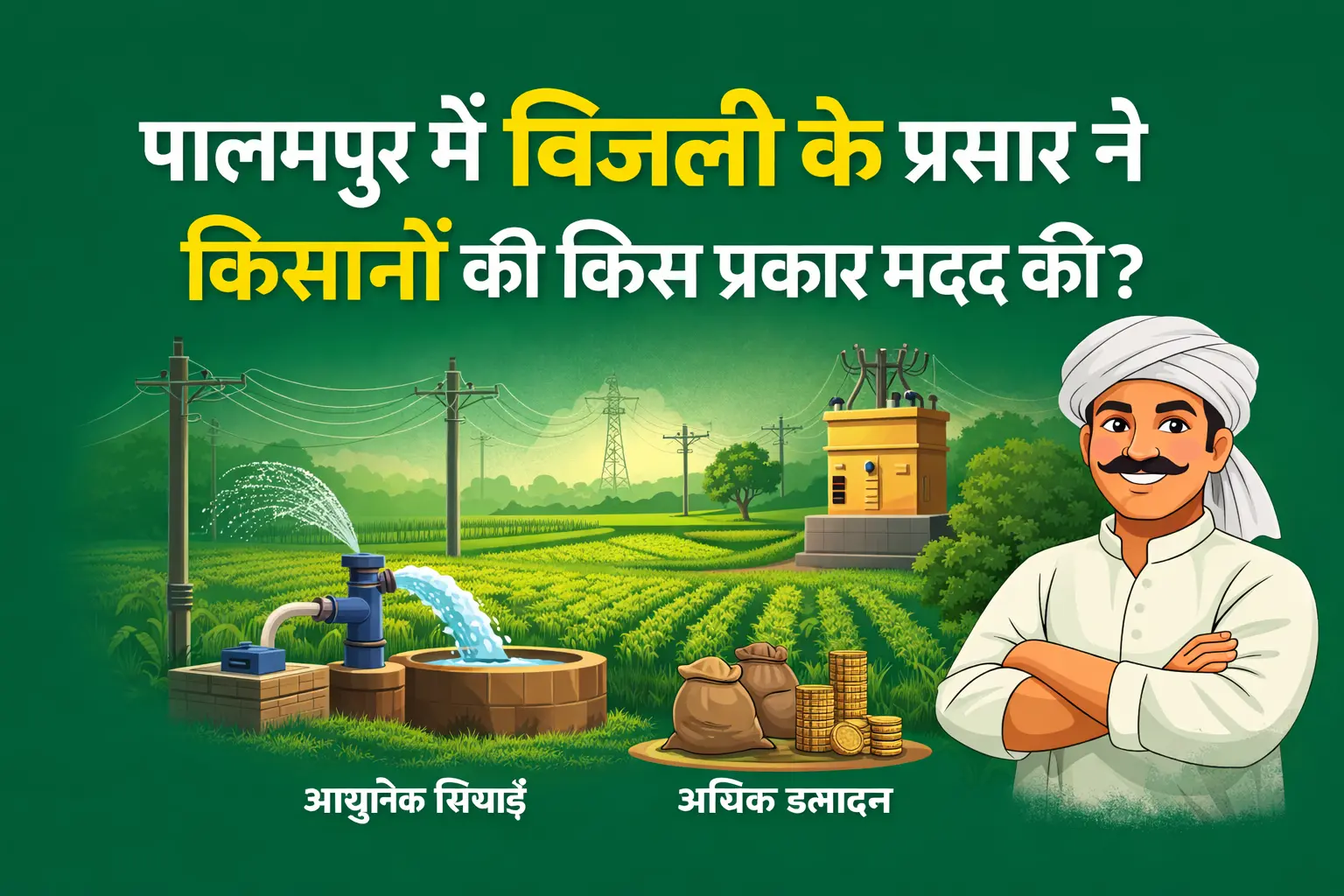 NCERT Solautions for class 9 social science palampur mein bijli ke prasar ne kis tarah madad ki