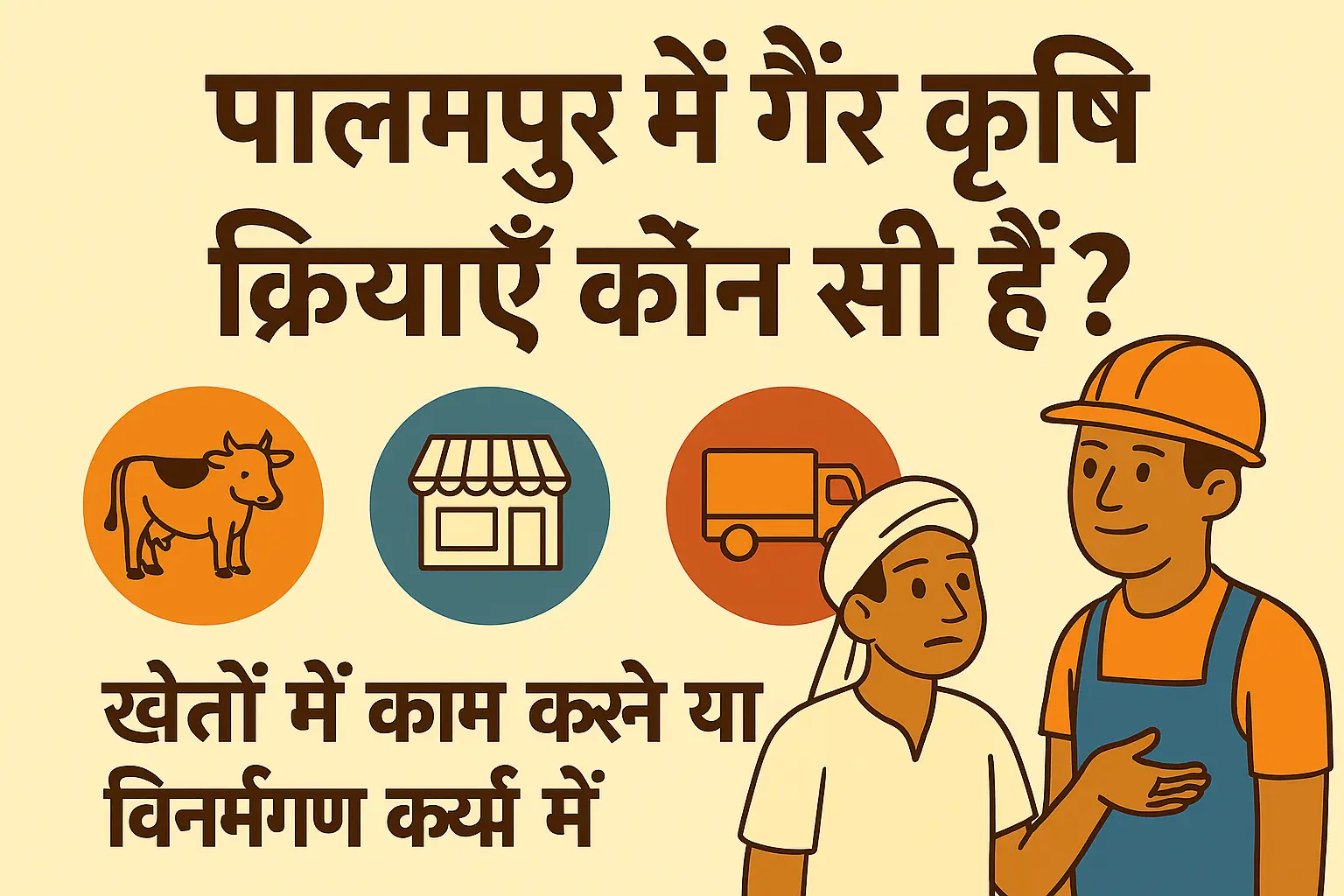 पालमपुर में गैर कृषि क्रियाएं कौन सी हैं class 9