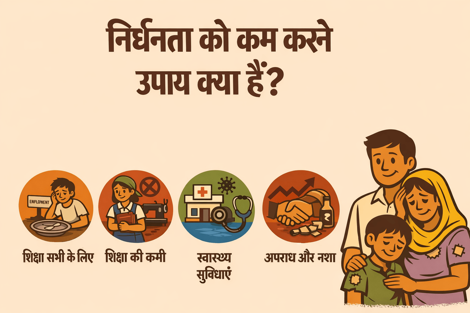 निर्धनता को कम करने के उपाय क्या हैं